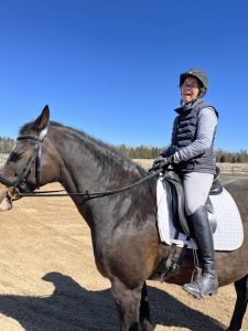 Janice Zultek and her horse Helari.